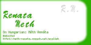 renata meth business card